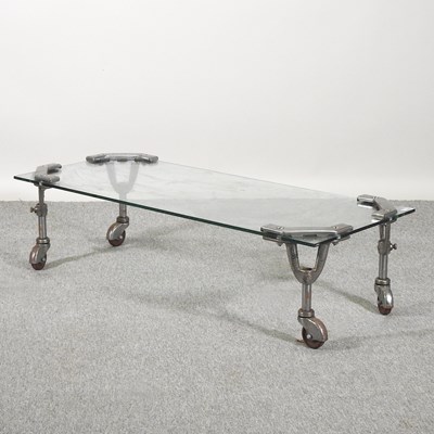 Lot 610 - A modern glass coffee table