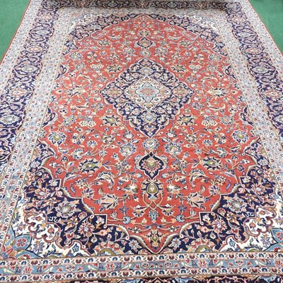 Lot 508 - A Persian woollen carpet