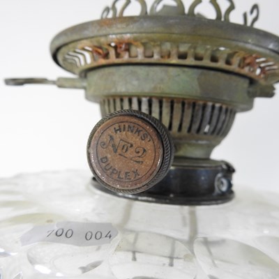 Lot 96 - A 19th century silver plated oil lamp base
