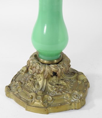 Lot 27 - A 19th century candle lamp base