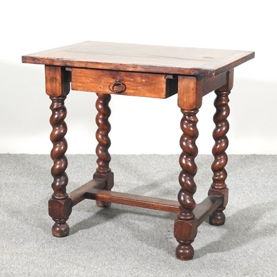 Lot 537 - A hardwood side table