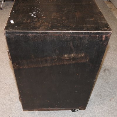 Lot 613 - An industrial style metal side cabinet