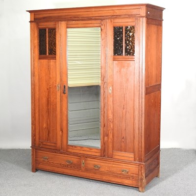 Lot 353 - An early 20th century French pine armoire