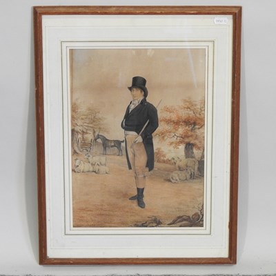 Lot 519 - English school, 19th century, a gentleman