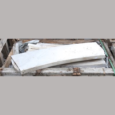 Lot 652 - Eleven curved sections of marble