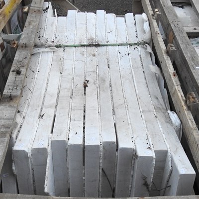 Lot 685 - Eleven white marble panels