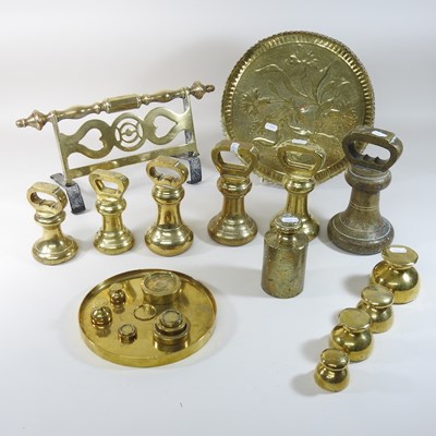 Lot 184 - A collection of 19th century brass weights