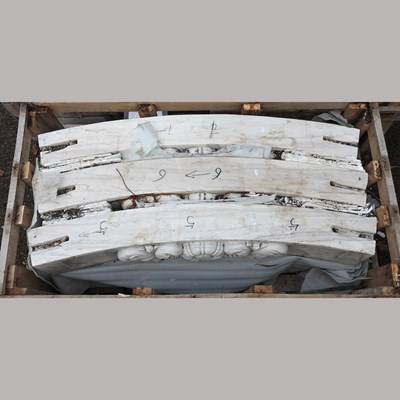 Lot 689 - Six white marble arches