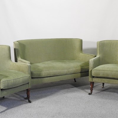 Lot 494 - An Edwardian three piece suite