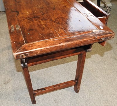 Lot 466 - A Chinese elm side table