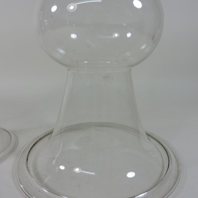 Lot 67 - A George III blown glass smoke bell