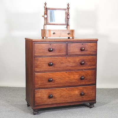 Lot 430 - A Victorian mahogany chest