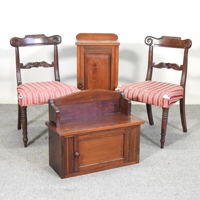 Lot 449 - A pair of William IV chairs