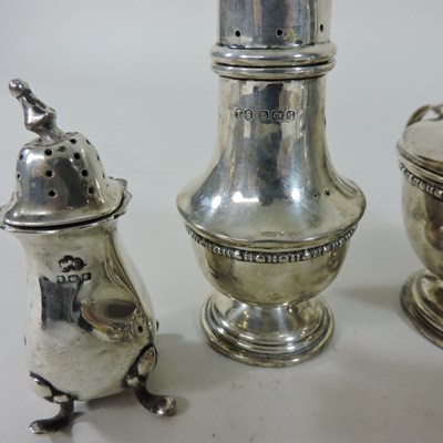 Lot 90 - A pair of silver mustards
