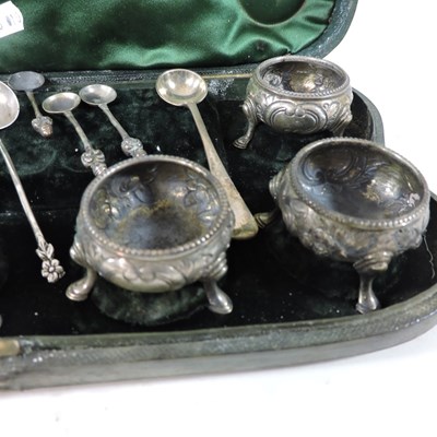 Lot 1 - A set of six Victorian silver open salts