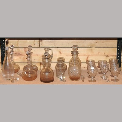 Lot 150 - A set of eight 19th century glasses