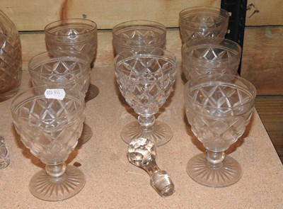 Lot 150 - A set of eight 19th century glasses