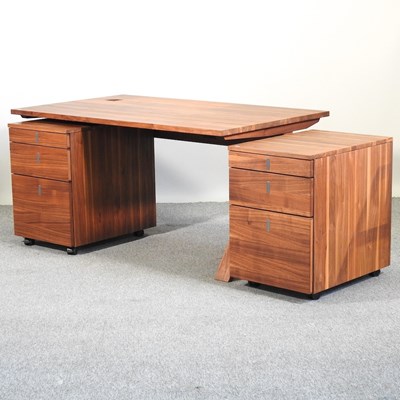 Lot 603 - An Austrian Team 7 black walnut desk