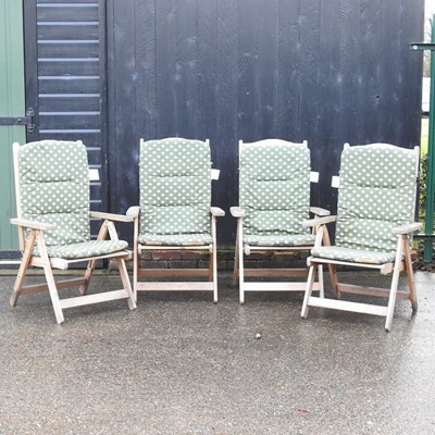 Lot 3 - A set of four folding garden chairs