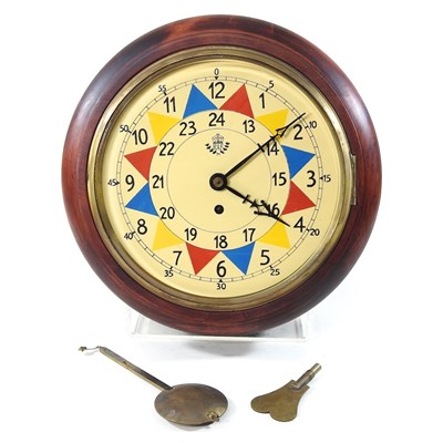Lot 120 - A dial clock