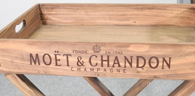 Lot 350 - A wooden tray on stand