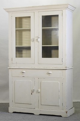 Lot 42 - An early 20th century and later cream painted dresser