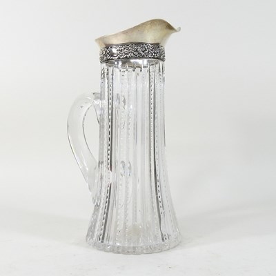 Lot 73 - An American silver mounted jug