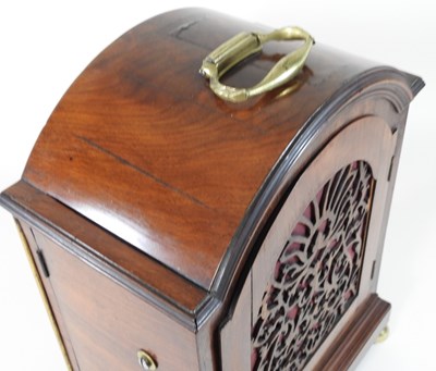 Lot 5 - A 19th century mahogany cased bracket clock