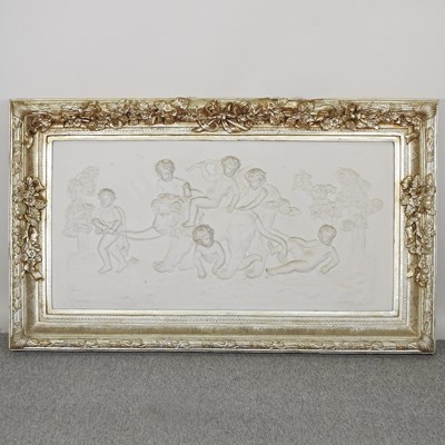 Lot 196 - A gilt framed plaque