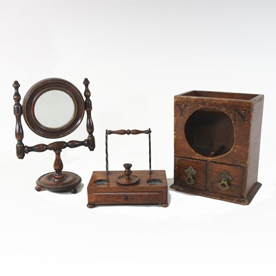 Lot 63 - A 19th century rosewood pen stand