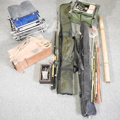 Lot 130 - A collection of fishing rods