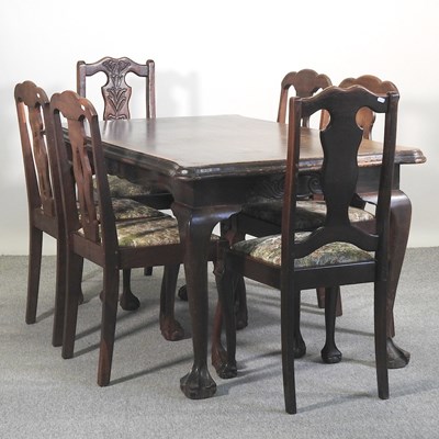 Lot 505 - A hardwood dining table