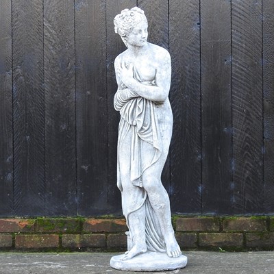 Lot 304 - A reconstituted stone garden statue