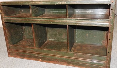 Lot 405 - A painted metal cabinet