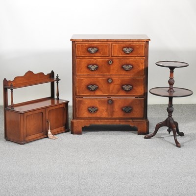 Lot 440 - A reproduction walnut cabinet