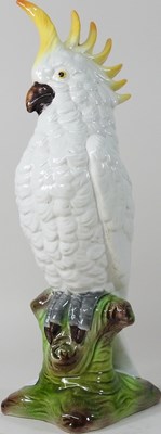 Lot 71 - A large Dresden pottery model of a parrot