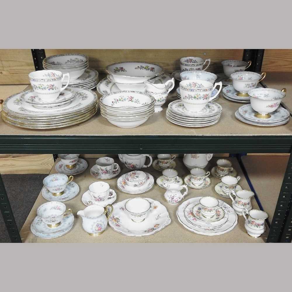 Lot 185 - A Coalport Ming Rose pattern part tea and dinner service