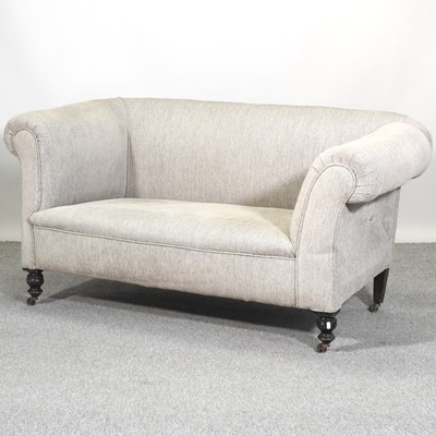 Lot 563 - A 1920's drop end chesterfield sofa