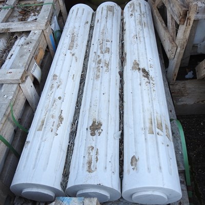 Lot 659 - A set of three marble columns