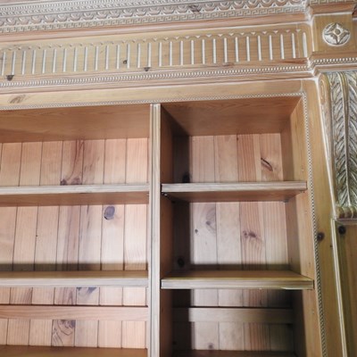 Lot 48 - A large modern pine library bookcase