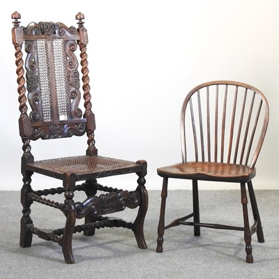 Lot 516 - A 17th century oak chair