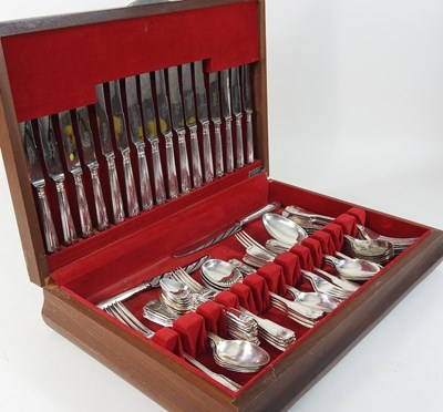 Lot 78 - A silver plated canteen of cutlery