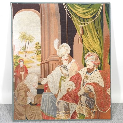 Lot 176 - A Victorian woolwork picture