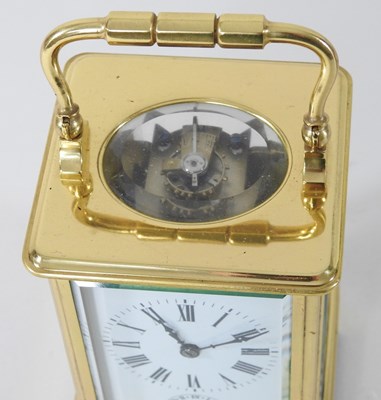 Lot 109 - A mid 20th century brass cased carriage clock