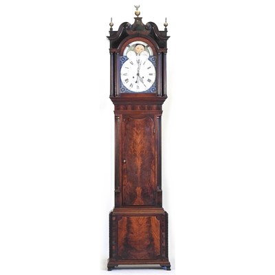 Lot 153 - A late George III cased longcase clock