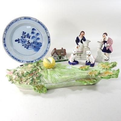 Lot 192 - A collection of Staffordshire figures