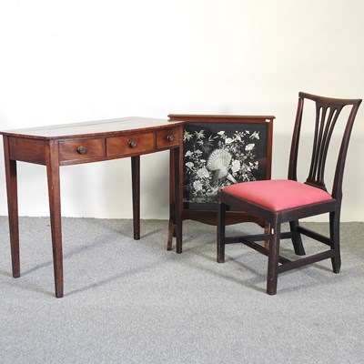 Lot 447 - A 19th century mahogany side table