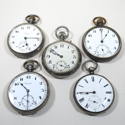 Lot 13 - A collection of five various 19th century pocket watches