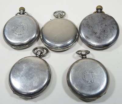 Lot 13 - A collection of five various 19th century pocket watches