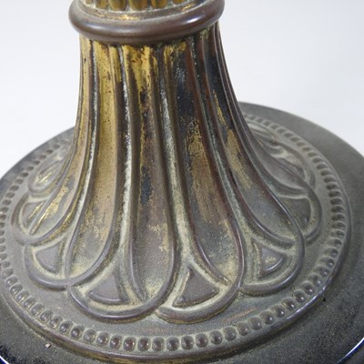 Lot 49 - A 19th century brass oil lamp base